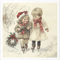 Kids at Winter 7 - rice paper set