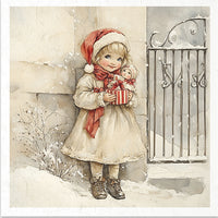 Kids at Winter 7 - rice paper set