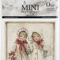 Kids at Winter 6 - rice paper set
