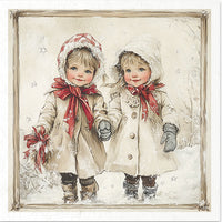 Kids at Winter 6 - rice paper set