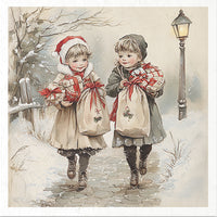 Kids at Winter 6 - rice paper set