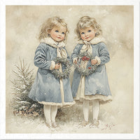 Kids at Winter 6 - rice paper set