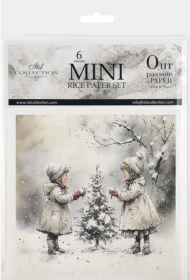 Kids at Winter 5 - rice paper set