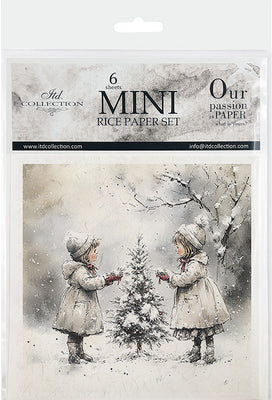 Kids at Winter 5 - rice paper set