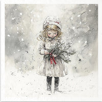 Kids at Winter 4 - rice paper set