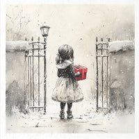 Kids at Winter 4 - rice paper set