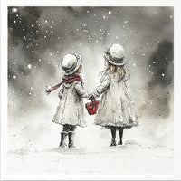 Kids at Winter 4 - rice paper set