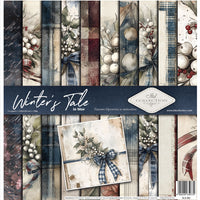 11.8" x 12.1" paper pad - Winter's Tale in Blue