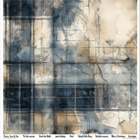 11.8" x 12.1" paper pad - Winter's Tale in Blue