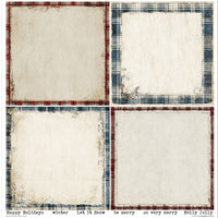 11.8" x 12.1" paper pad - Winter's Tale in Blue