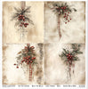 11.8" x 12.1" paper pad - Winter's Tale in Red