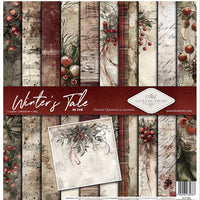 11.8" x 12.1" paper pad - Winter's Tale in Red