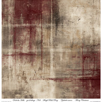 11.8" x 12.1" paper pad - Winter's Tale in Red