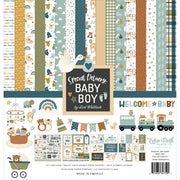 12" x 12" paper pad - Special Delivery Baby Boy