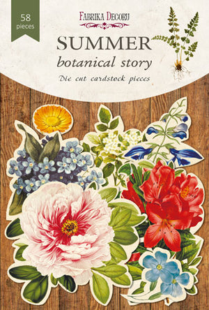 58pcs Summer Botanical Story die cuts