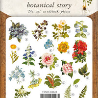 58pcs Summer Botanical Story die cuts