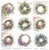 11.8" x 12.1" paper pad - Spring Wreath