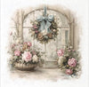 Winter Rose 8 - rice paper set