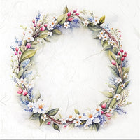 Spring Wreath 4 - rice paper set