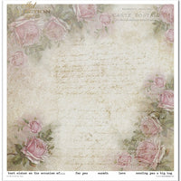 11.8" x 12.1" paper pad - Flower Post - Rose