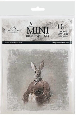 Vintage Bunnies 2 - rice paper set