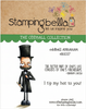Stamping Bella Oddball Abe - Rubber Stamp Set