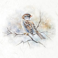 Winter Birds 4 - rice paper set