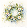 11.8" x 12.1" paper pad - Spring Wreath