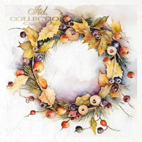 Autumn Wreath 1 - rice paper set