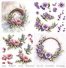 11.8" x 12.1" paper pad - Spring Wreath