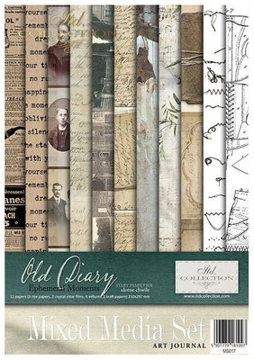 Old Diary -  Mixed media set