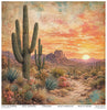 11.8" x 12.1" paper pad - Desert Flowers