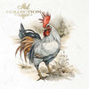 Roosters 1 - rice paper set