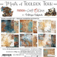 8" x 8" paper pad - Mists of Toolbox Town Backgrounds