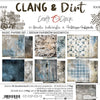 8" x 8" paper pad - Clang & Dirt Backgrounds