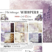 8" x 8" paper pad - Heritage Whispers Backgrounds