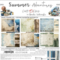 8" x 8" paper pad - Summer Adventures Backgrounds