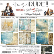 8" x 8" paper pad - Hey Dude Backgrounds