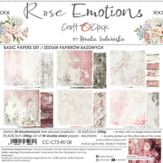 8" x 8" paper pad - Rose Emotions Backgrounds