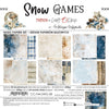 8" x 8" paper pad - Snow Games Backgrounds