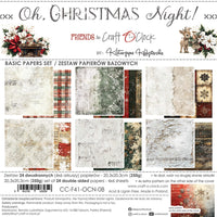 8" x 8" paper pad - Oh Christmas Night Backgrounds
