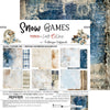 8" x 8" paper pad - Snow Games Backgrounds