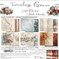 8" x 8" paper pad - Timeless Grace Backgrounds