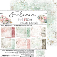8" x 8" paper pad - Felicia Backgrounds