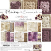 8" x 8" paper pad - Plum & Caramel Backgrounds