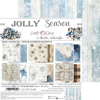 8" x 8" paper pad - Jolly Season Backgrounds