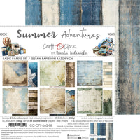 8" x 8" paper pad - Summer Adventures Backgrounds