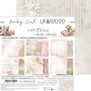 8" x 8" paper pad - Baby Girl Universe Backgrounds - Crafty Wizard