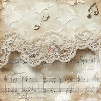 8" x 8" paper pad - Melody of My Soul Backgrounds