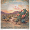 11.8" x 12.1" paper pad - Desert Flowers